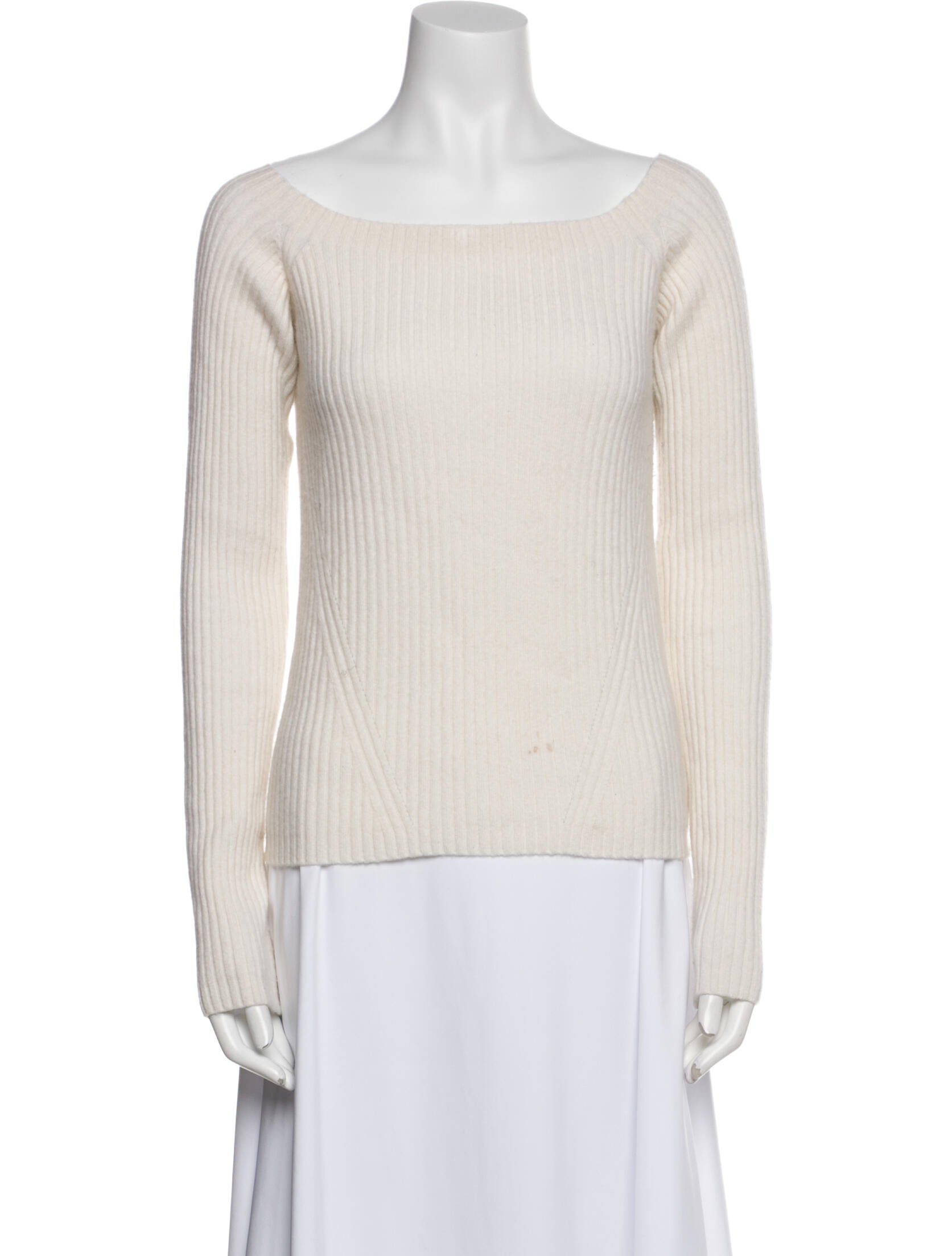 White + Warren Cashmere Bateau Neckline Sweater