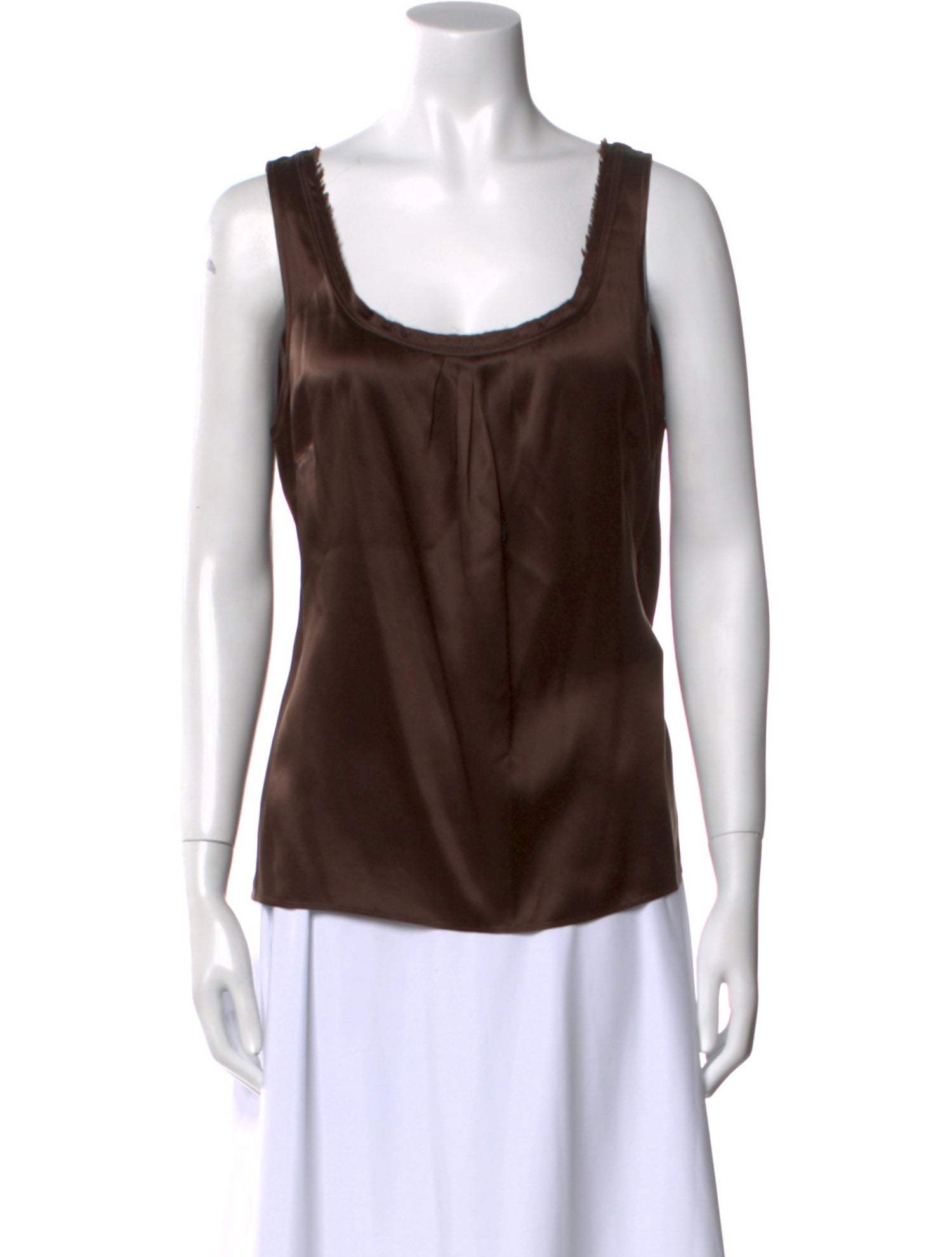 White + Warren Silk Scoop Neck Top