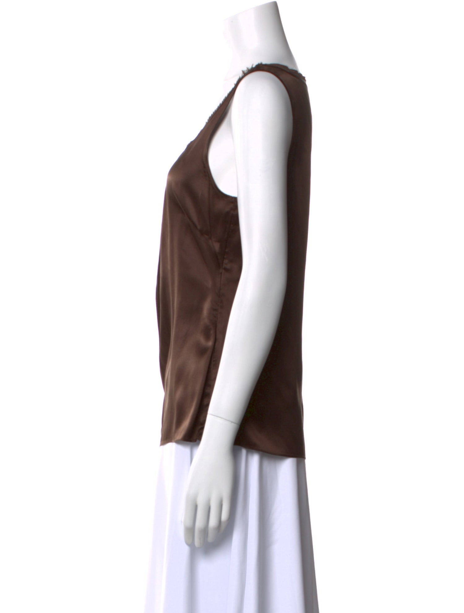 White + Warren Silk Scoop Neck Top