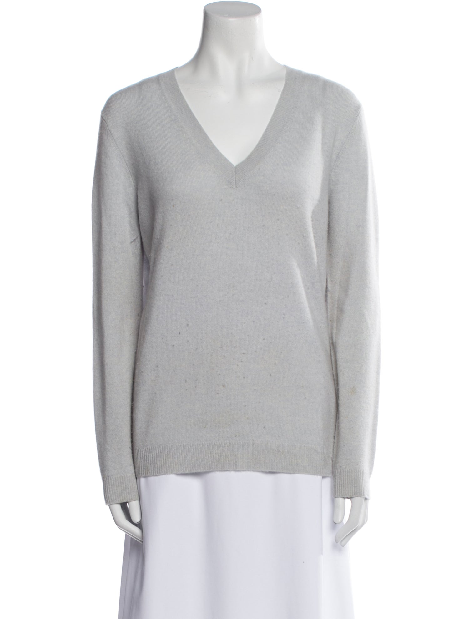 White + Warren Cashmere V-Neck Sweater