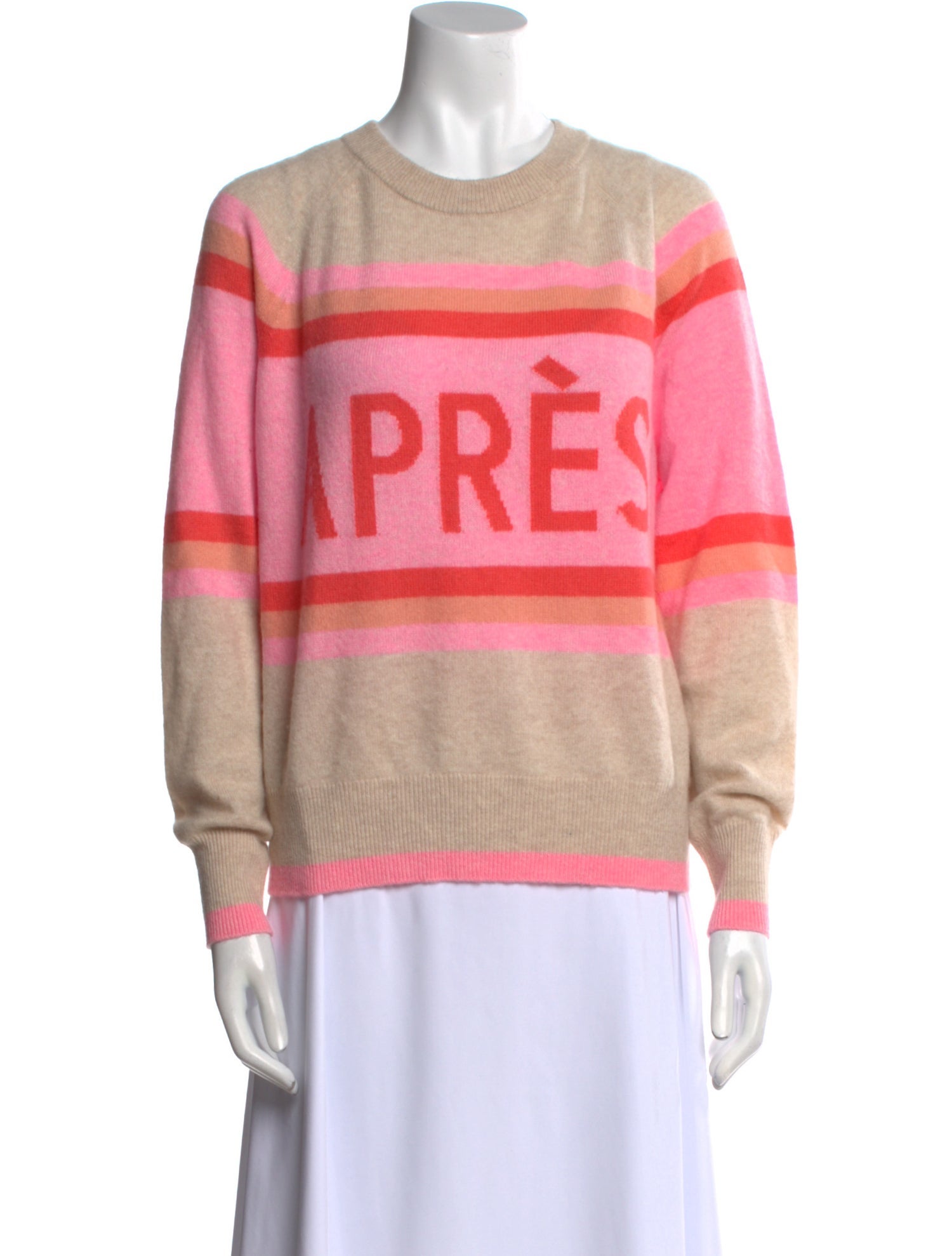 White + Warren Cashmere Printed Sweater