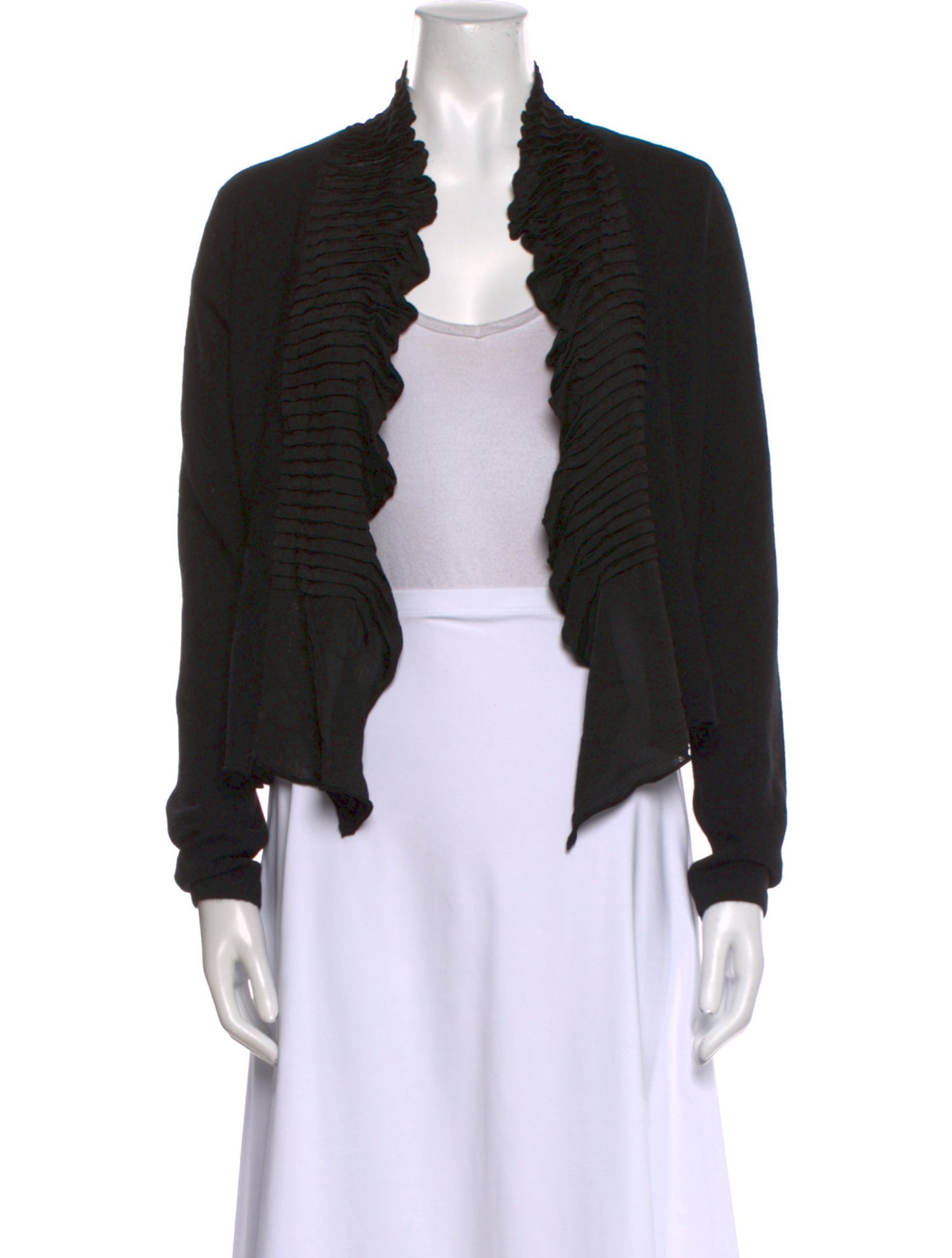 White + Warren Cashmere Open Front Sweater