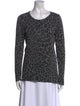 White + Warren Cashmere Animal Print Sweater