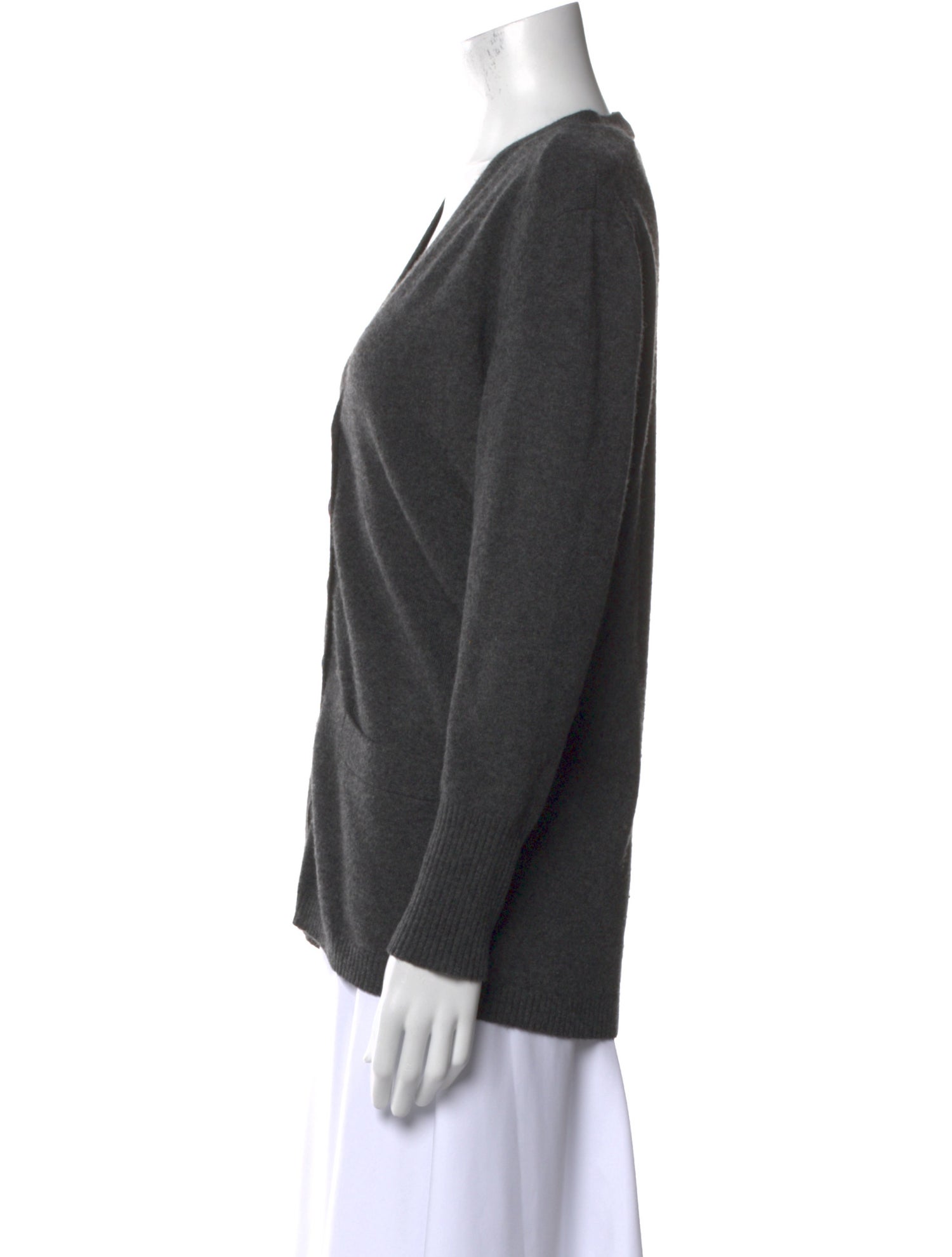 White + Warren Cashmere V-Neck Sweater