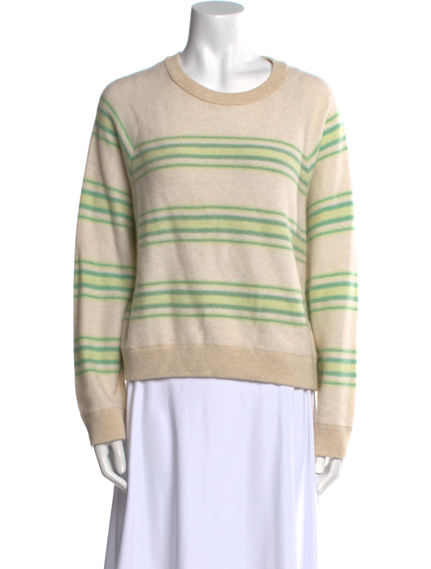 White + Warren Cashmere Striped Sweater