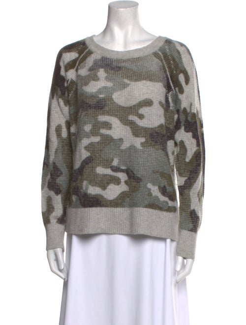 White + Warren Cashmere Printed Sweater