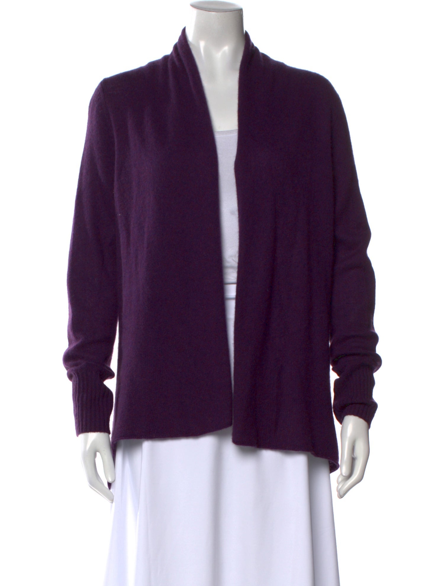 White + Warren Cashmere Open Front Sweater