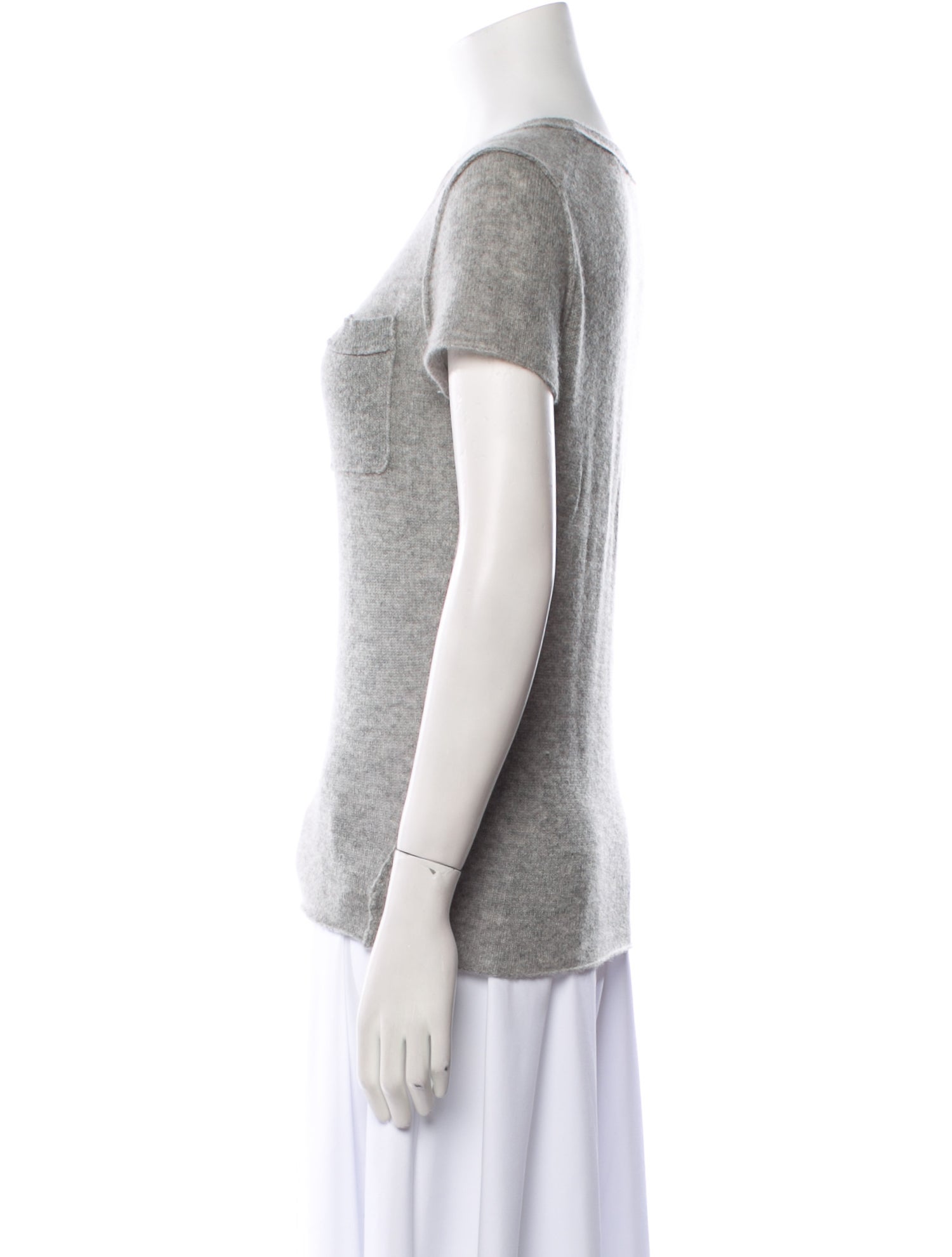 White + Warren Cashmere Scoop Neck T-Shirt