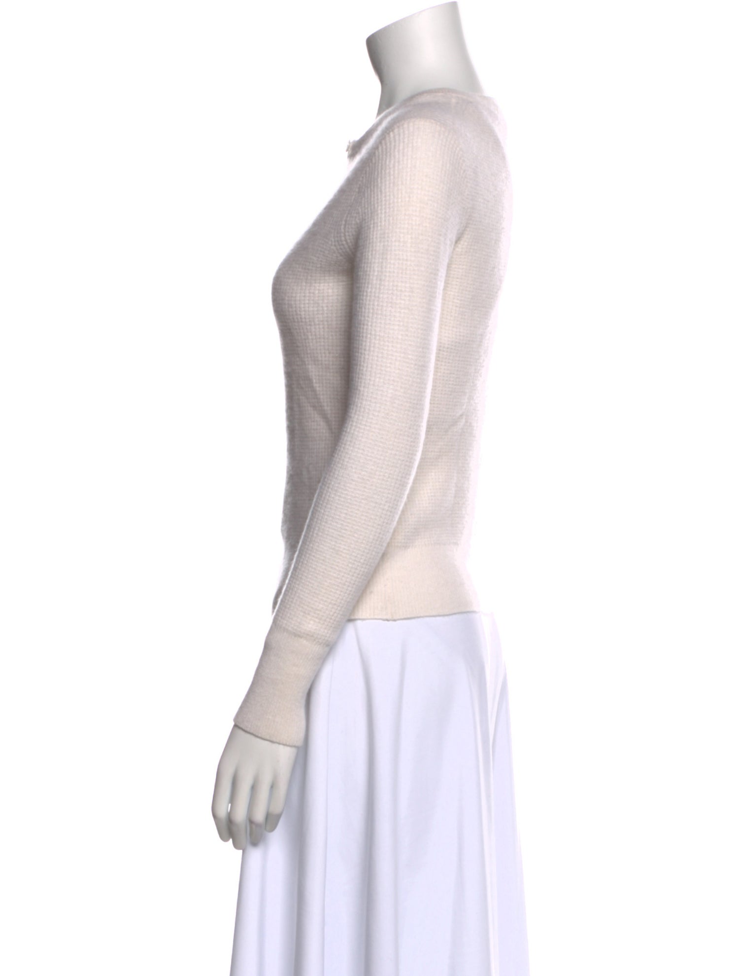 White + Warren Cashmere V-Neck Sweater