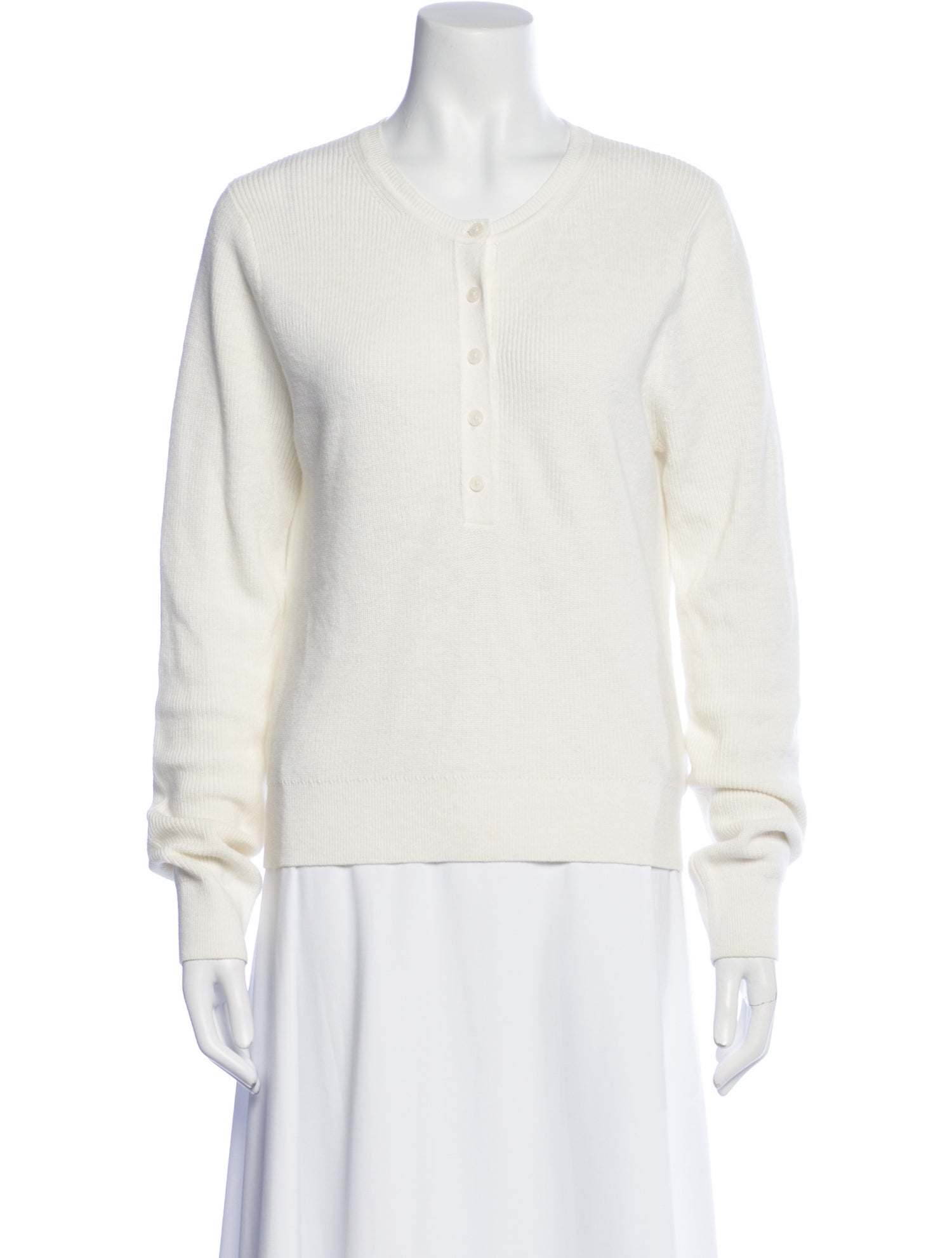 White + Warren Crew Neck Long Sleeve Sweatshirt