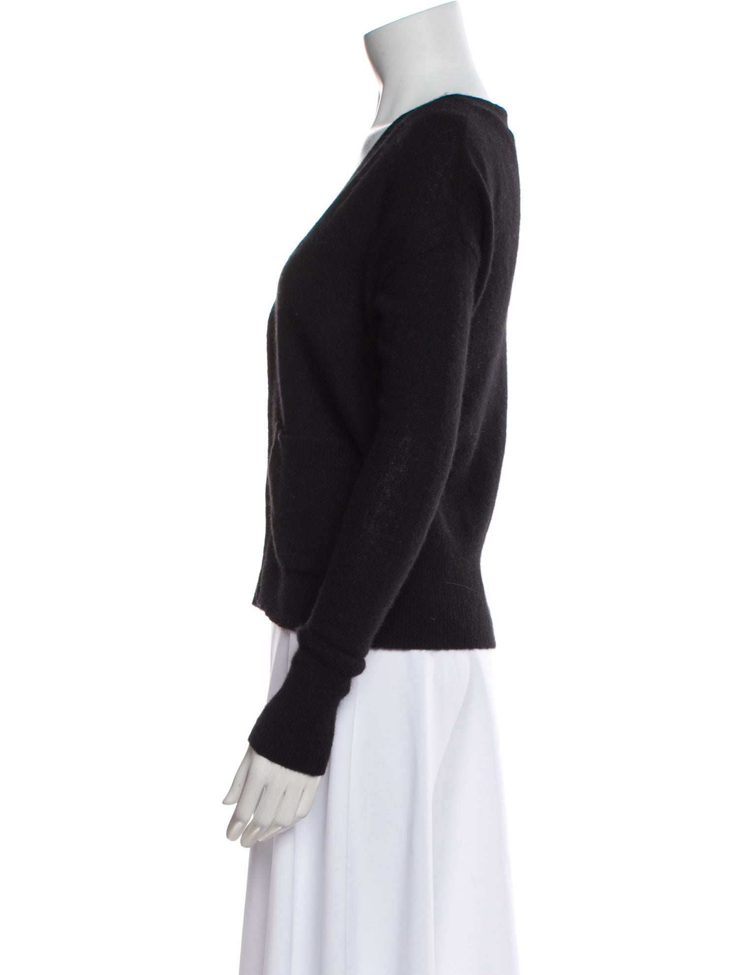 White + Warren Cashmere V-Neck Sweater