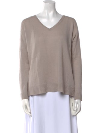 White + Warren Cashmere V-Neck Sweater