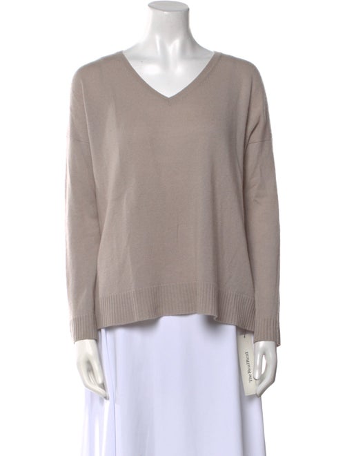 White + Warren Cashmere V-Neck Sweater