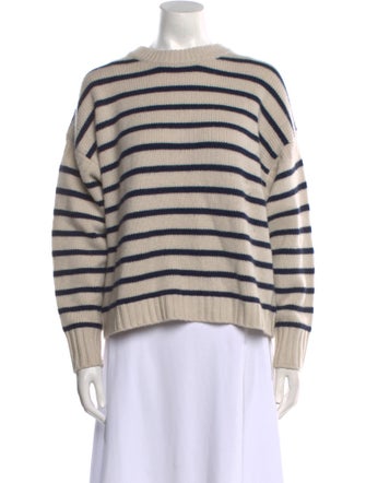 White + Warren Wool Striped Sweater