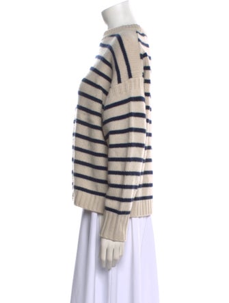 White + Warren Wool Striped Sweater