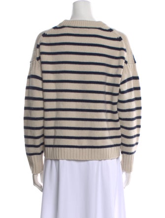White + Warren Wool Striped Sweater