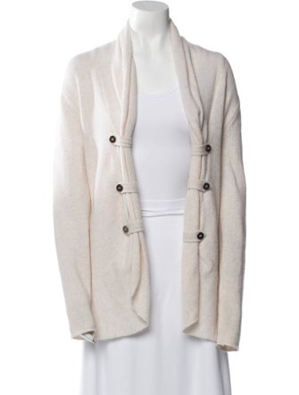 White + Warren Cashmere Open Front Sweater