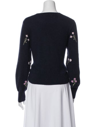 White + Warren Cashmere Printed Sweater