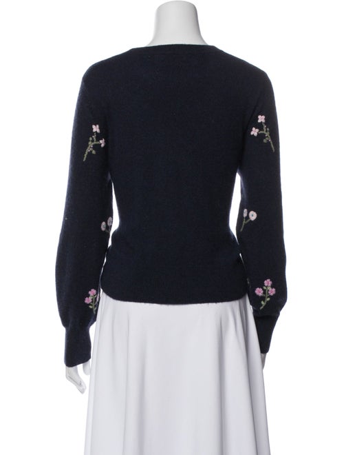 White + Warren Cashmere Printed Sweater