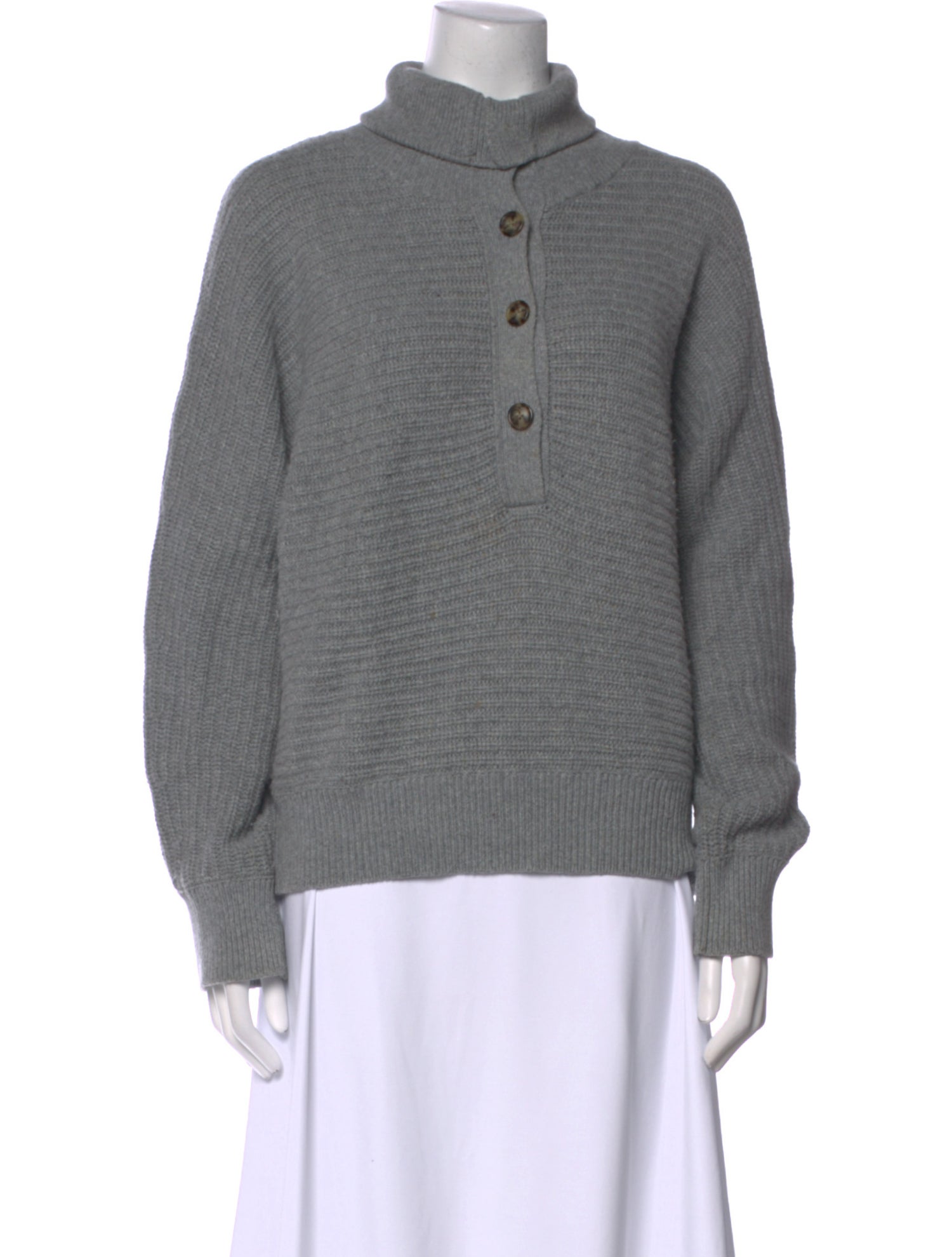 White + Warren Turtleneck Long Sleeve Sweatshirt