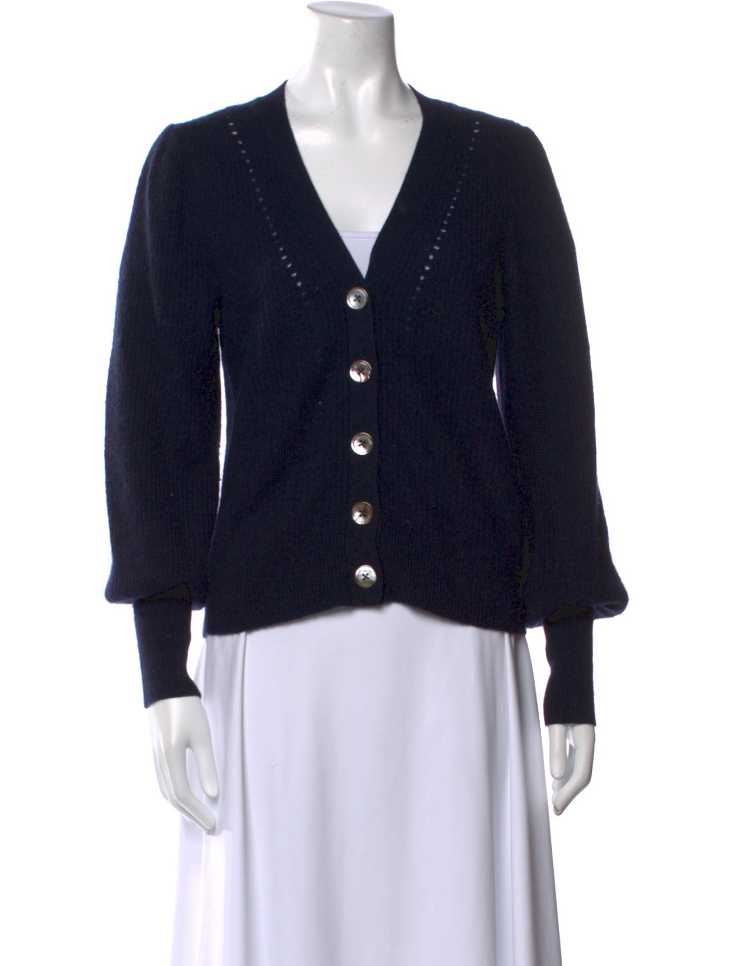 White + Warren Cashmere V-Neck Sweater