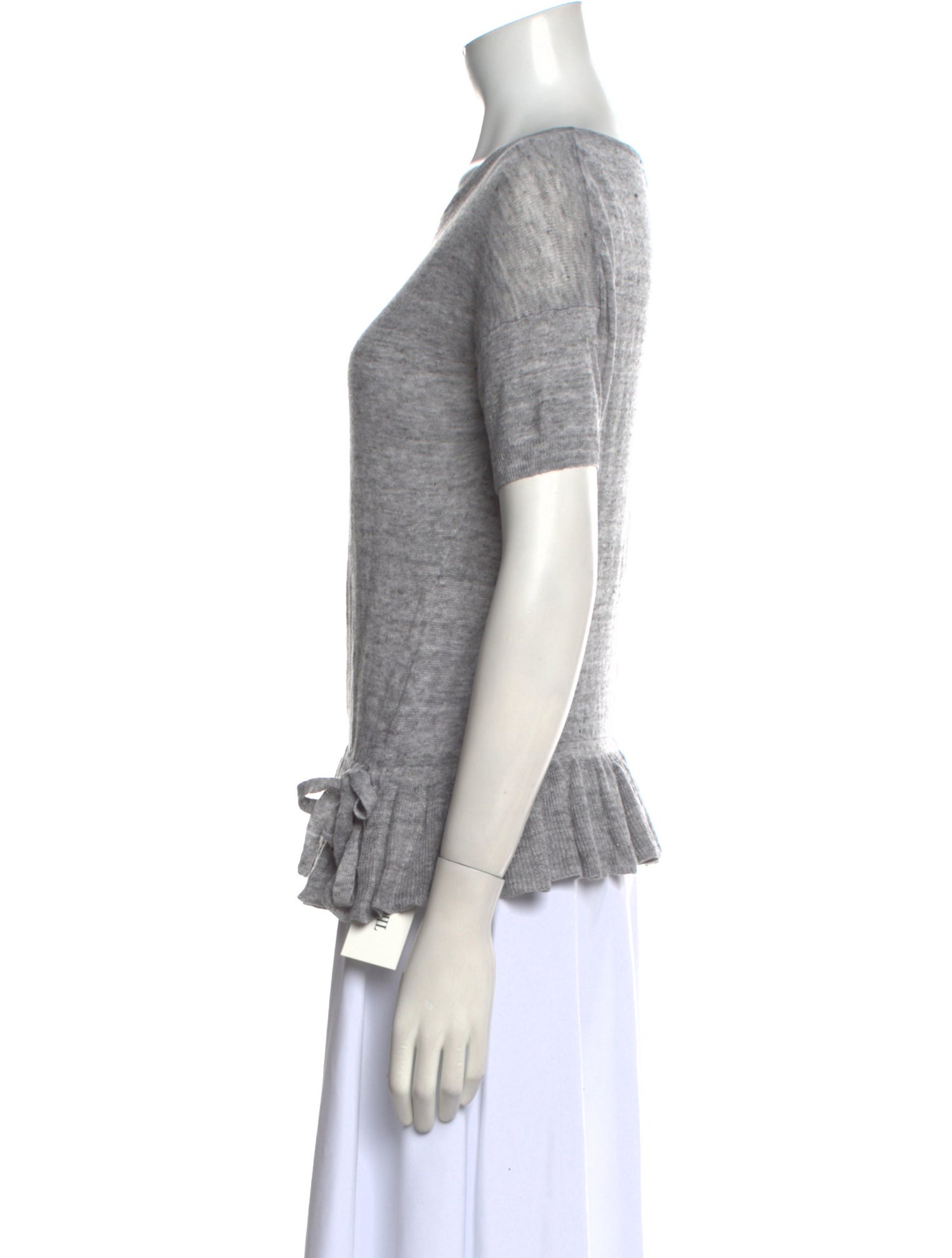 White + Warren Linen Scoop Neck Sweater