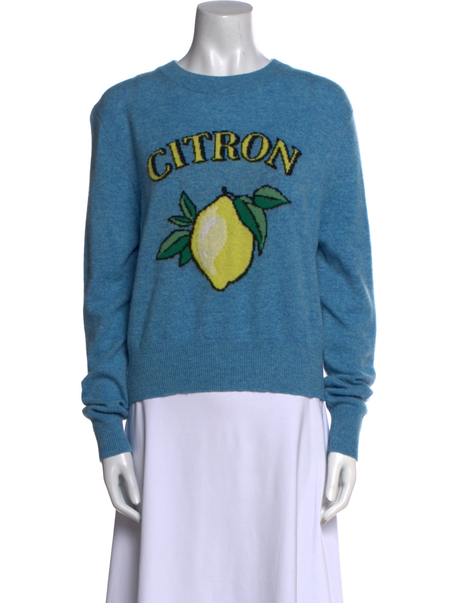 White + Warren Cashmere Graphic Print Sweater