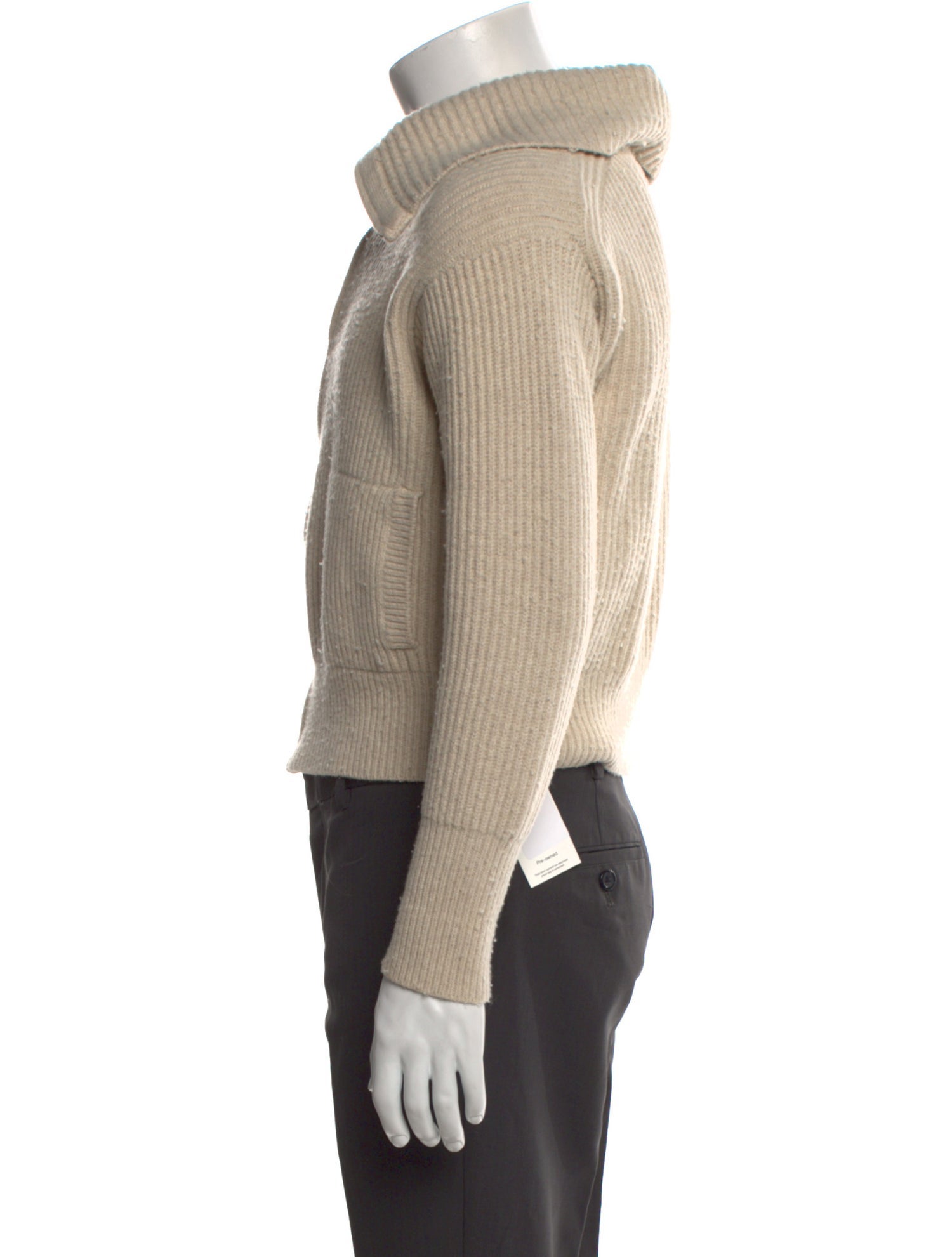 White + Warren Mock Neck Long Sleeve Cardigan