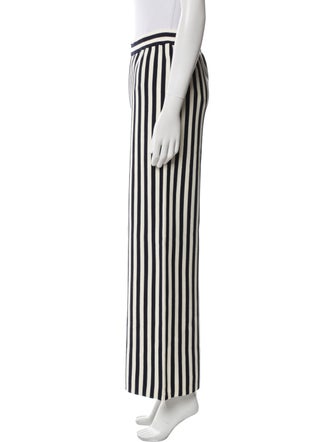 White + Warren Striped Wide Leg Pants