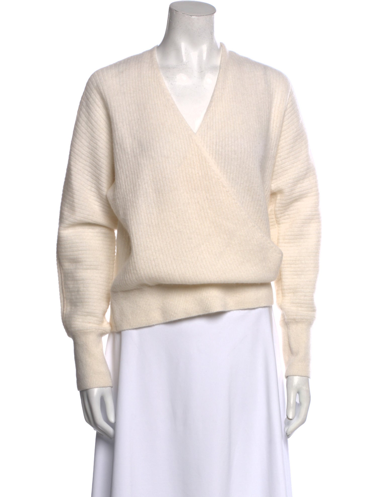 White + Warren Cashmere V-Neck Sweater