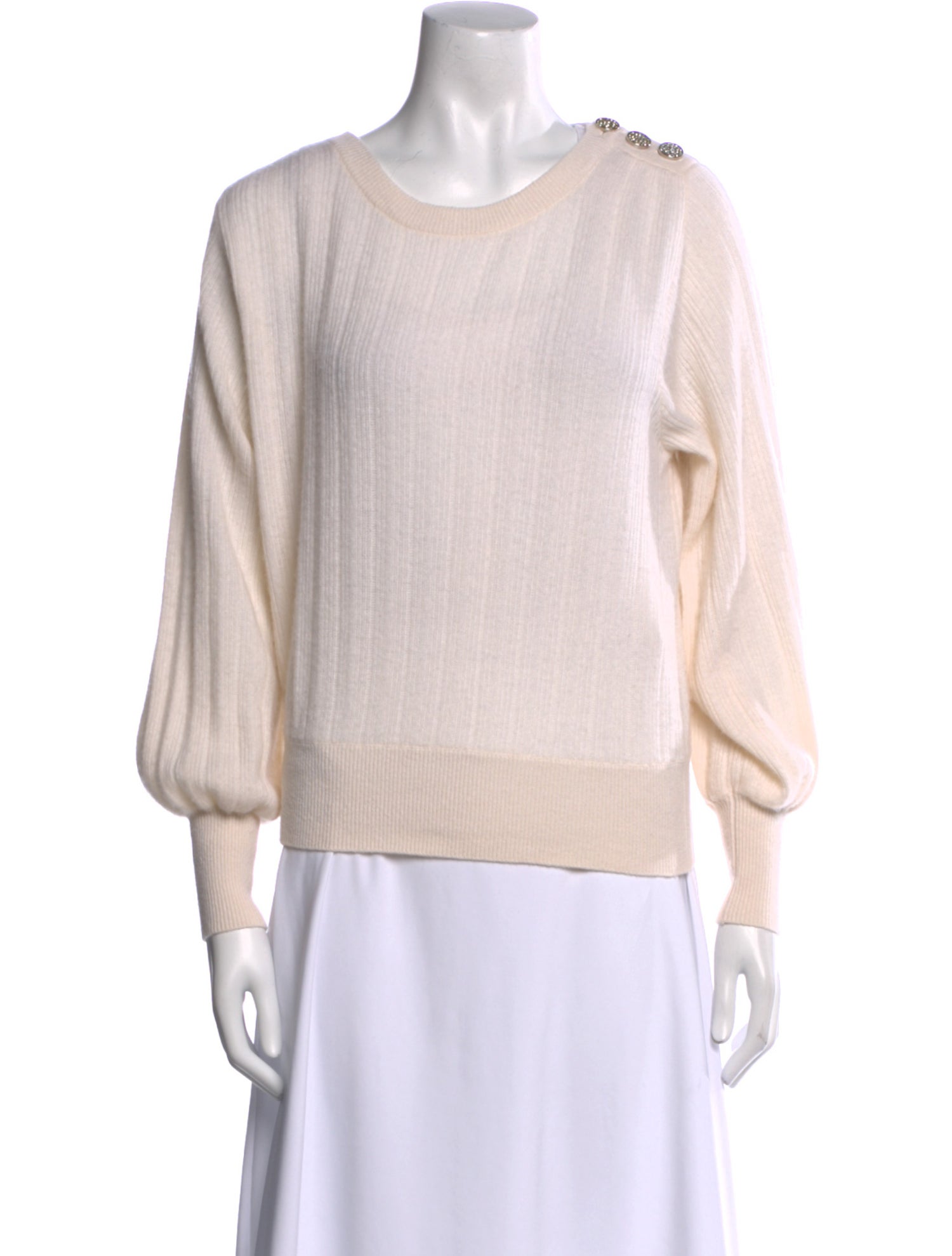White + Warren Cashmere Scoop Neck Sweater