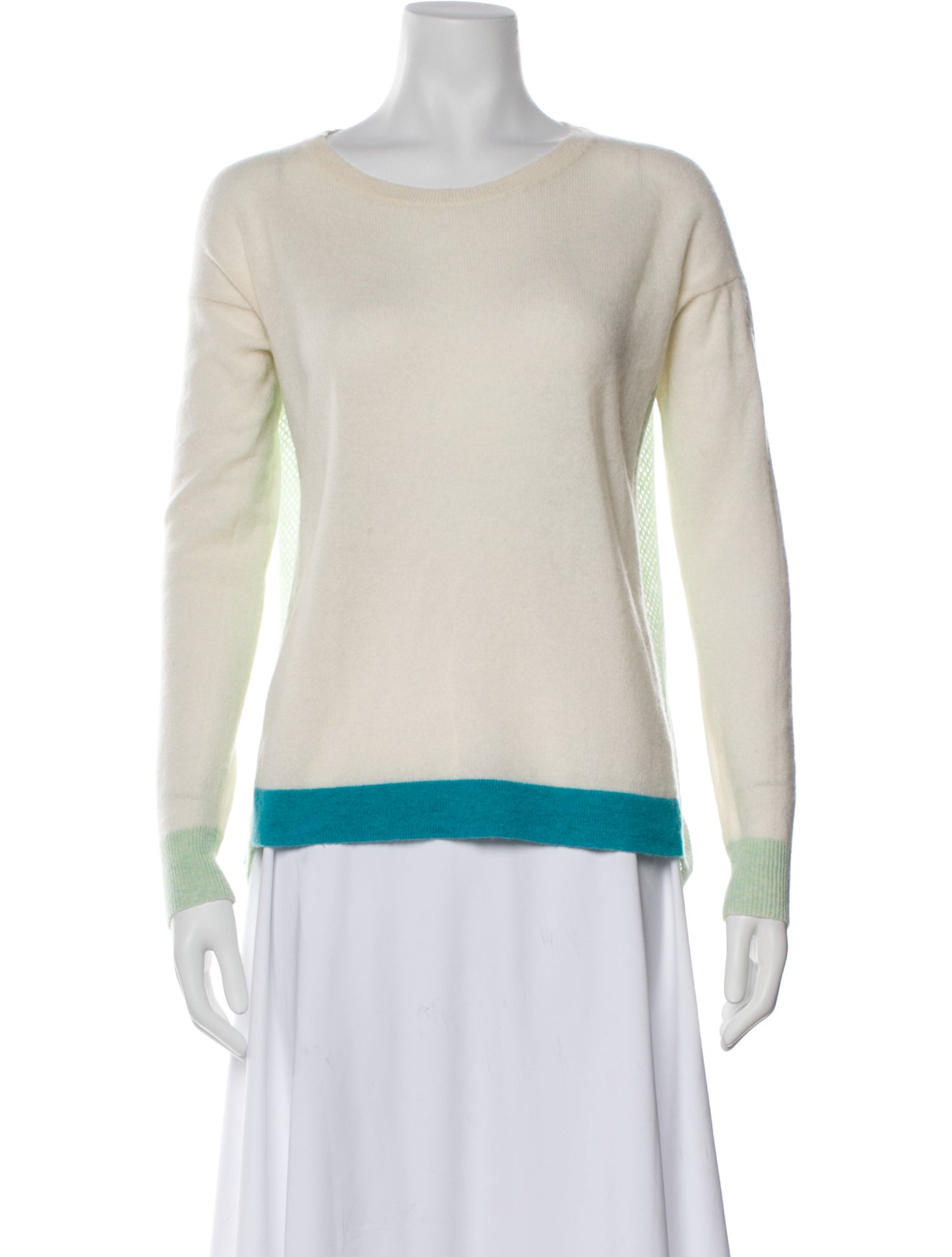 White + Warren Cashmere Bateau Neckline Sweater