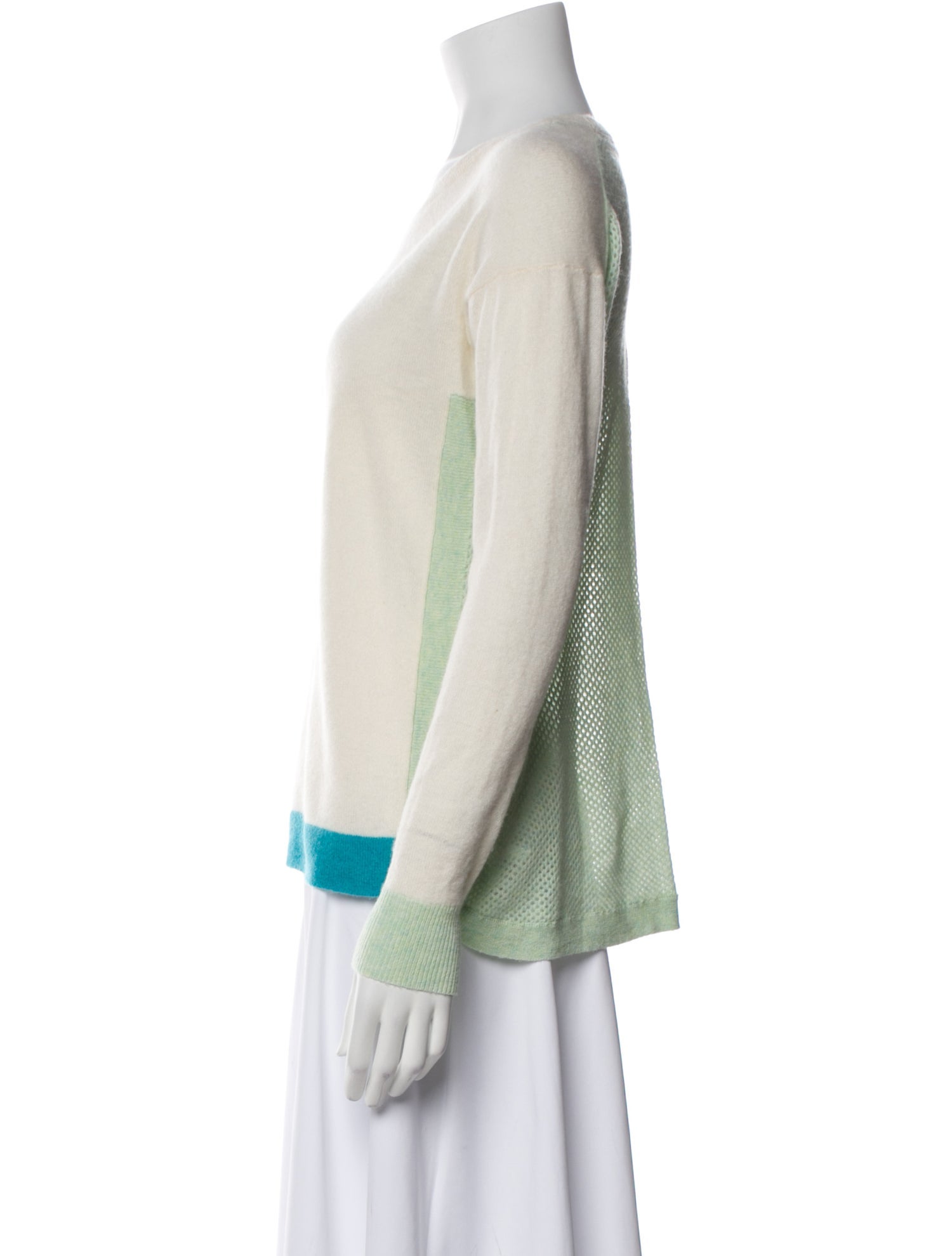 White + Warren Cashmere Bateau Neckline Sweater