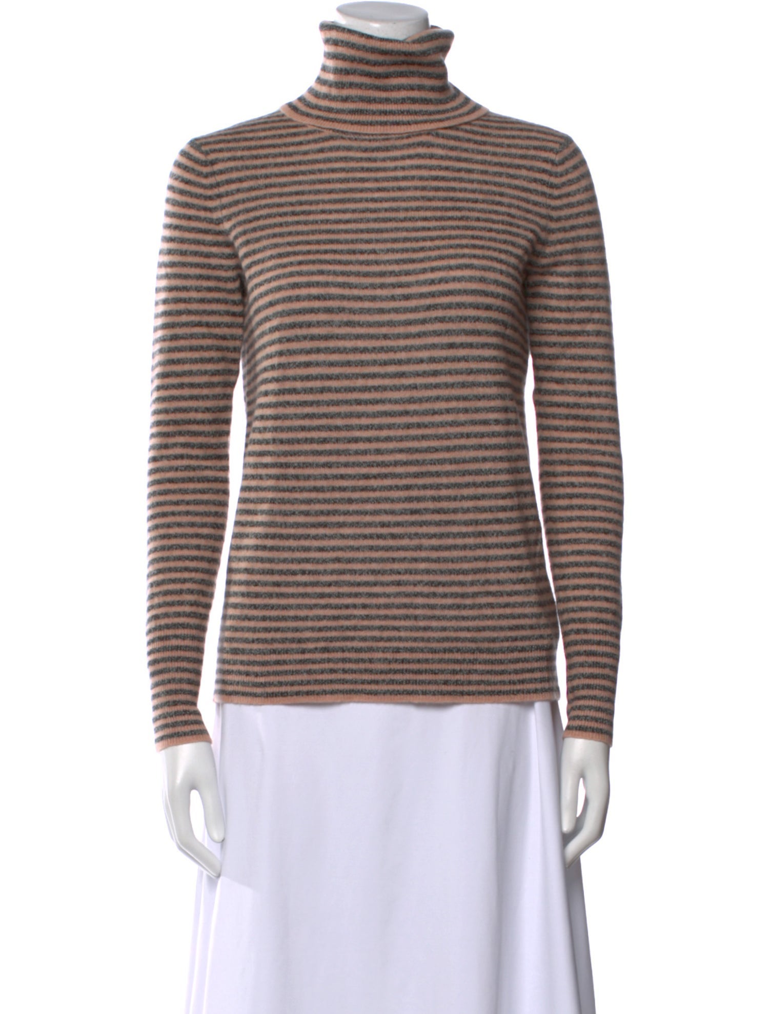 White + Warren Cashmere Striped Sweater