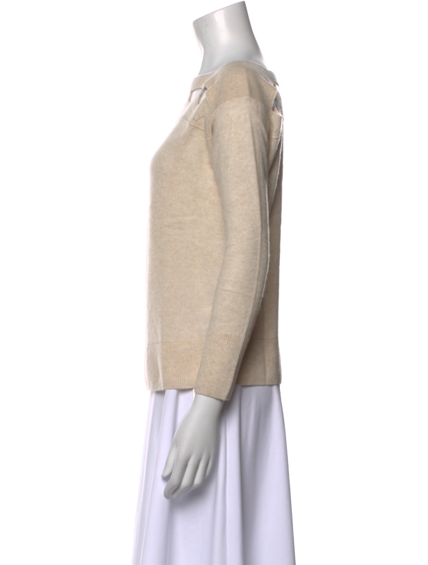White + Warren Cashmere Bateau Neckline Sweater