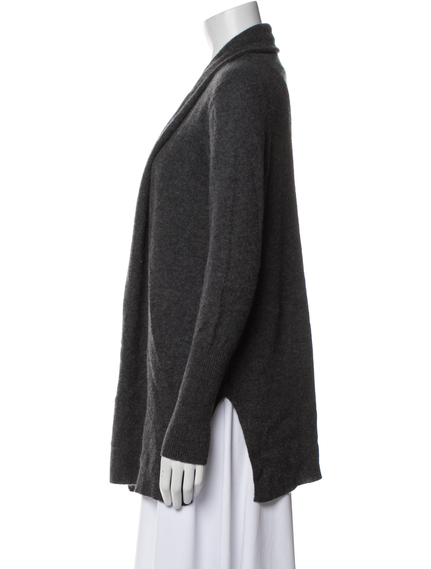 White + Warren Cashmere Open Front Sweater