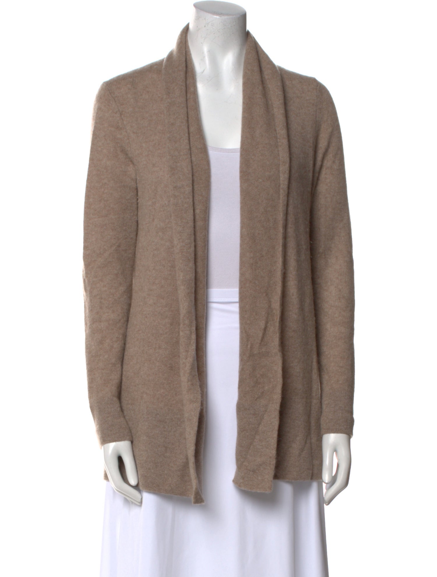 White + Warren Cashmere Open Front Sweater