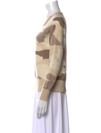 White + Warren Cashmere Printed Sweater