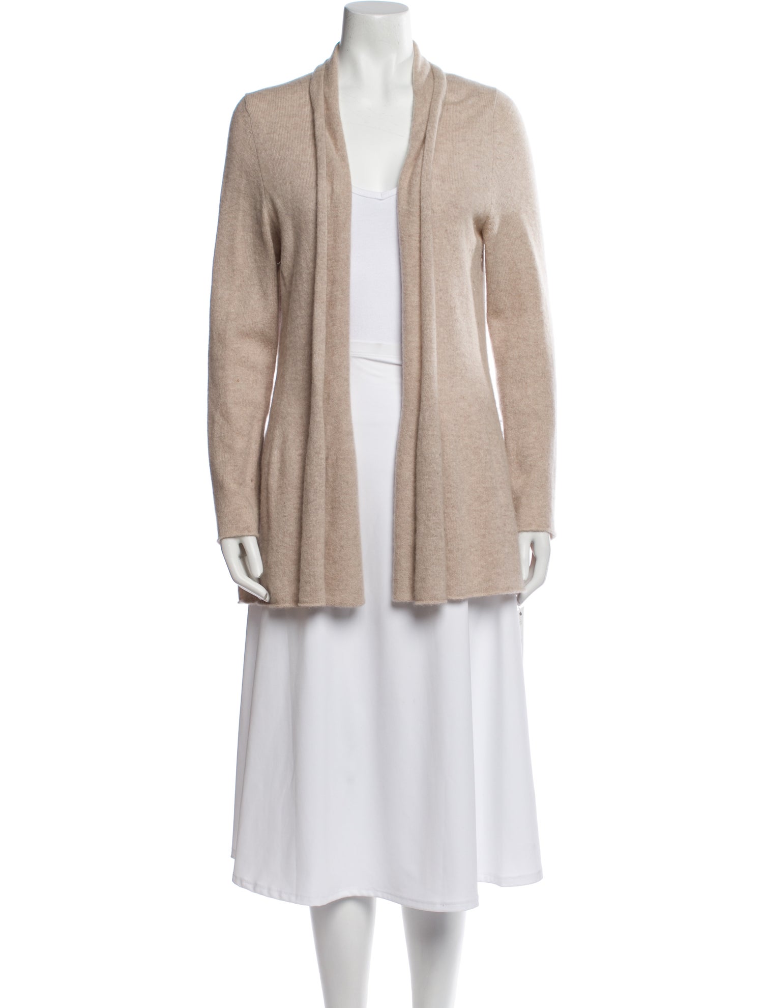 White + Warren Cashmere Open Front Sweater