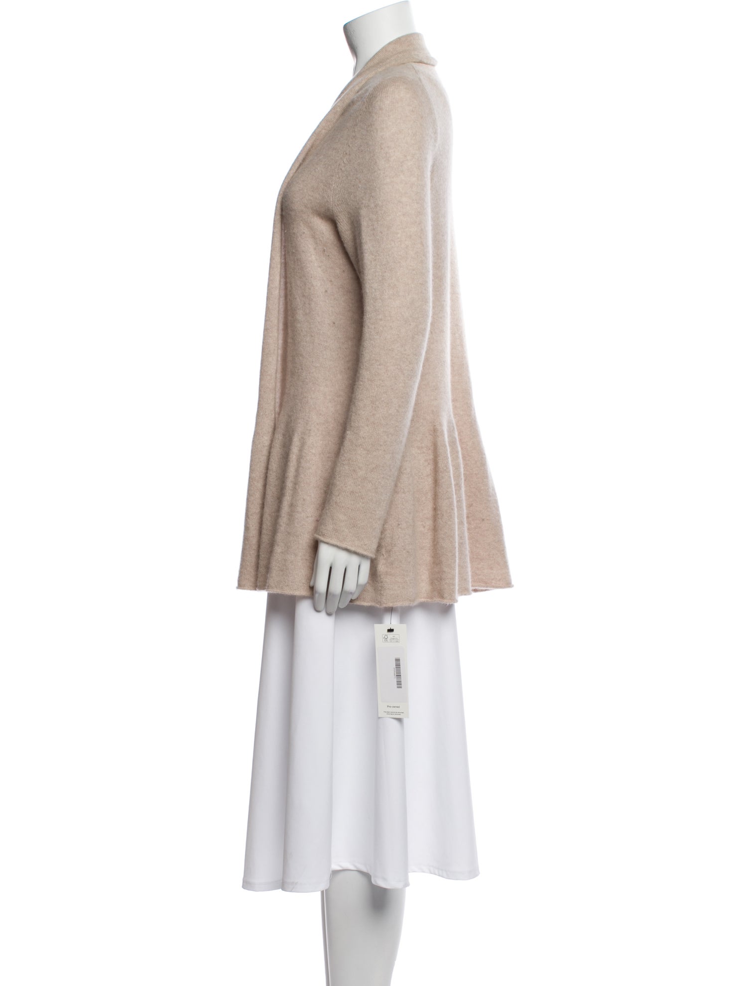 White + Warren Cashmere Open Front Sweater