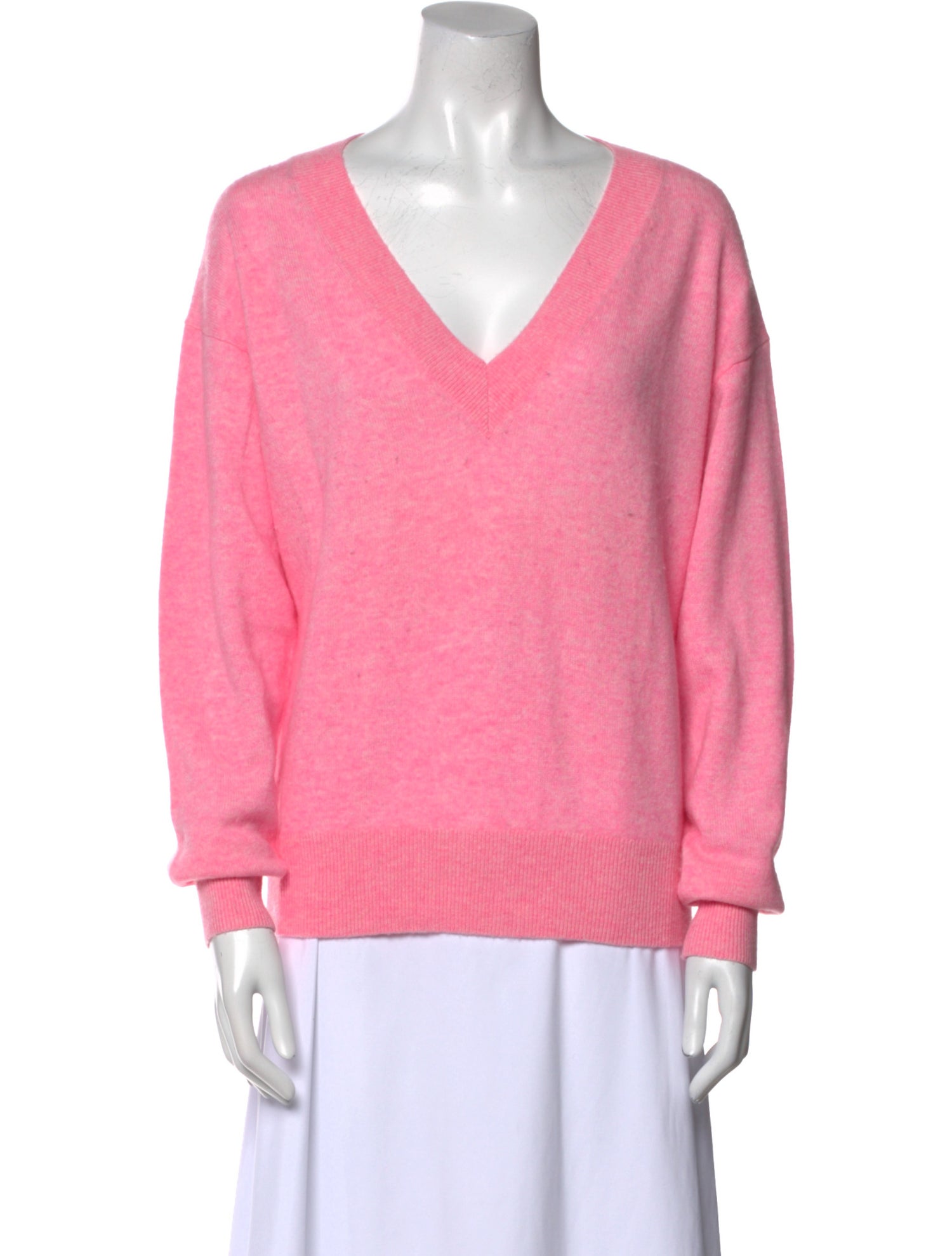 White + Warren Cashmere V-Neck Sweater