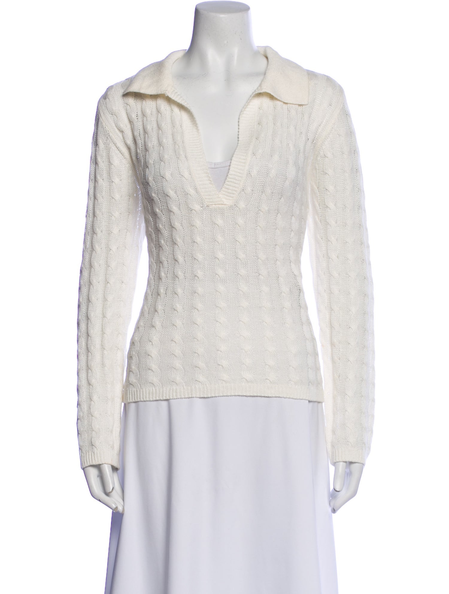 White + Warren Linen Long Sleeve Sweatshirt