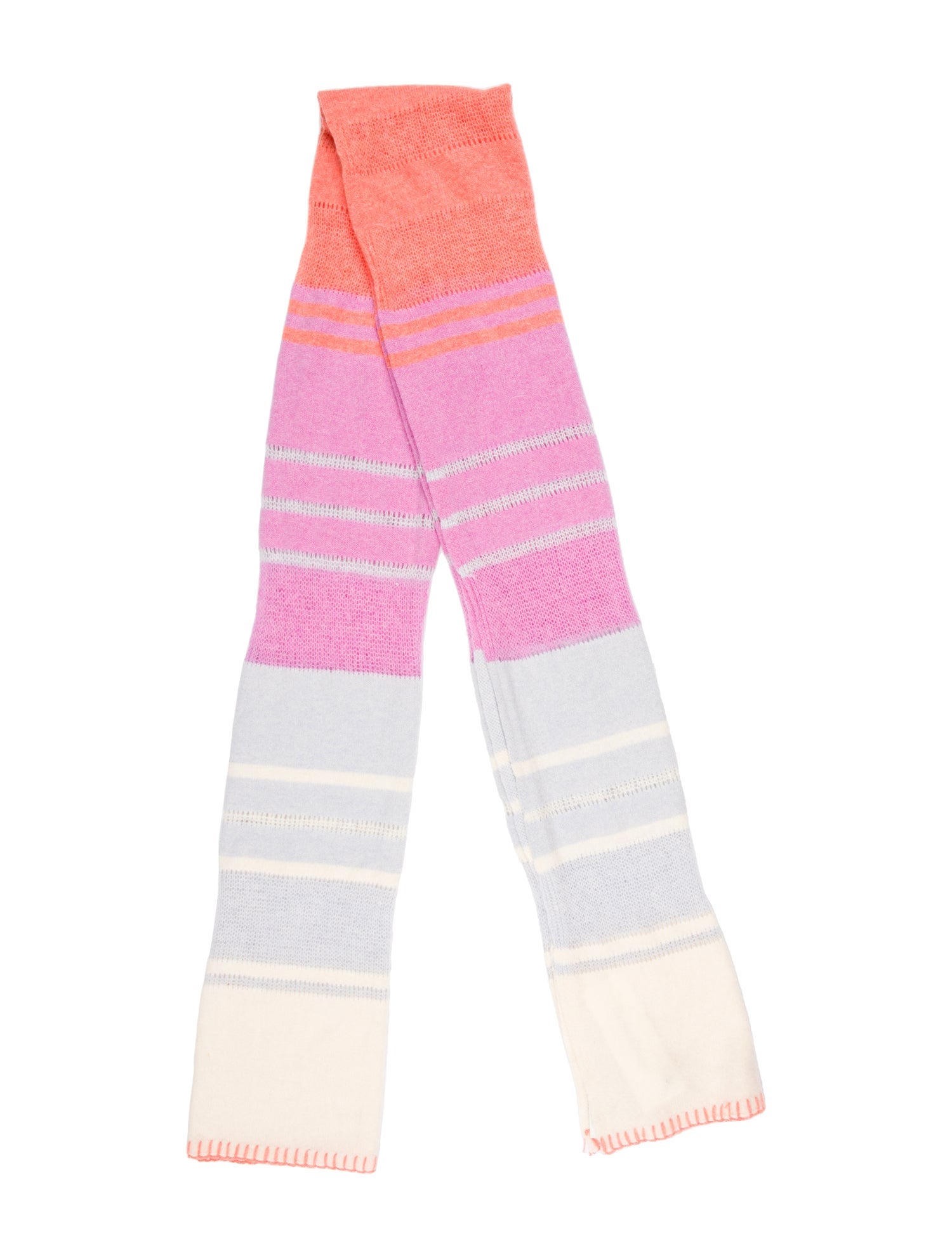 White + Warren Cashmere Striped Scarf