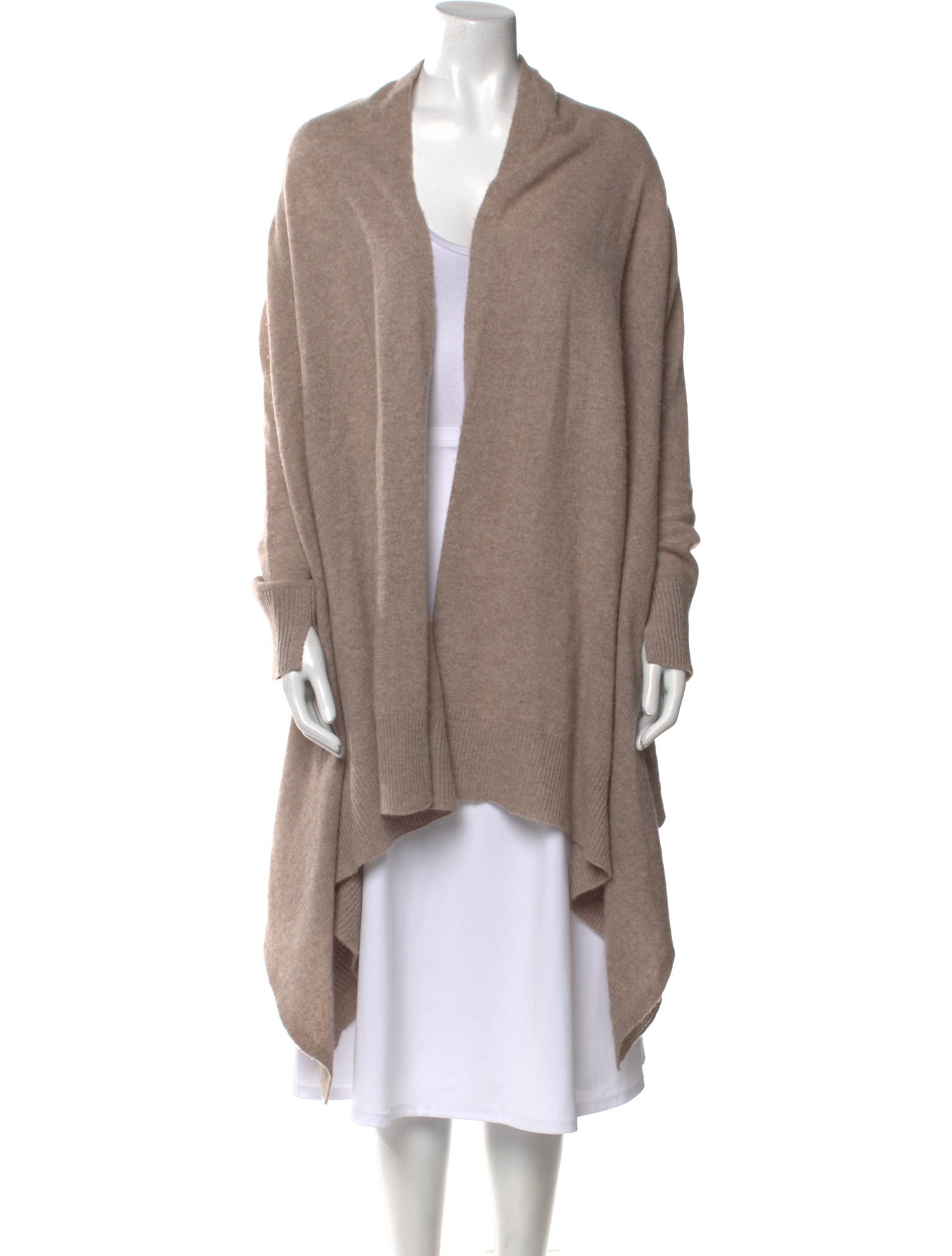 White + Warren Cashmere Open Front Sweater