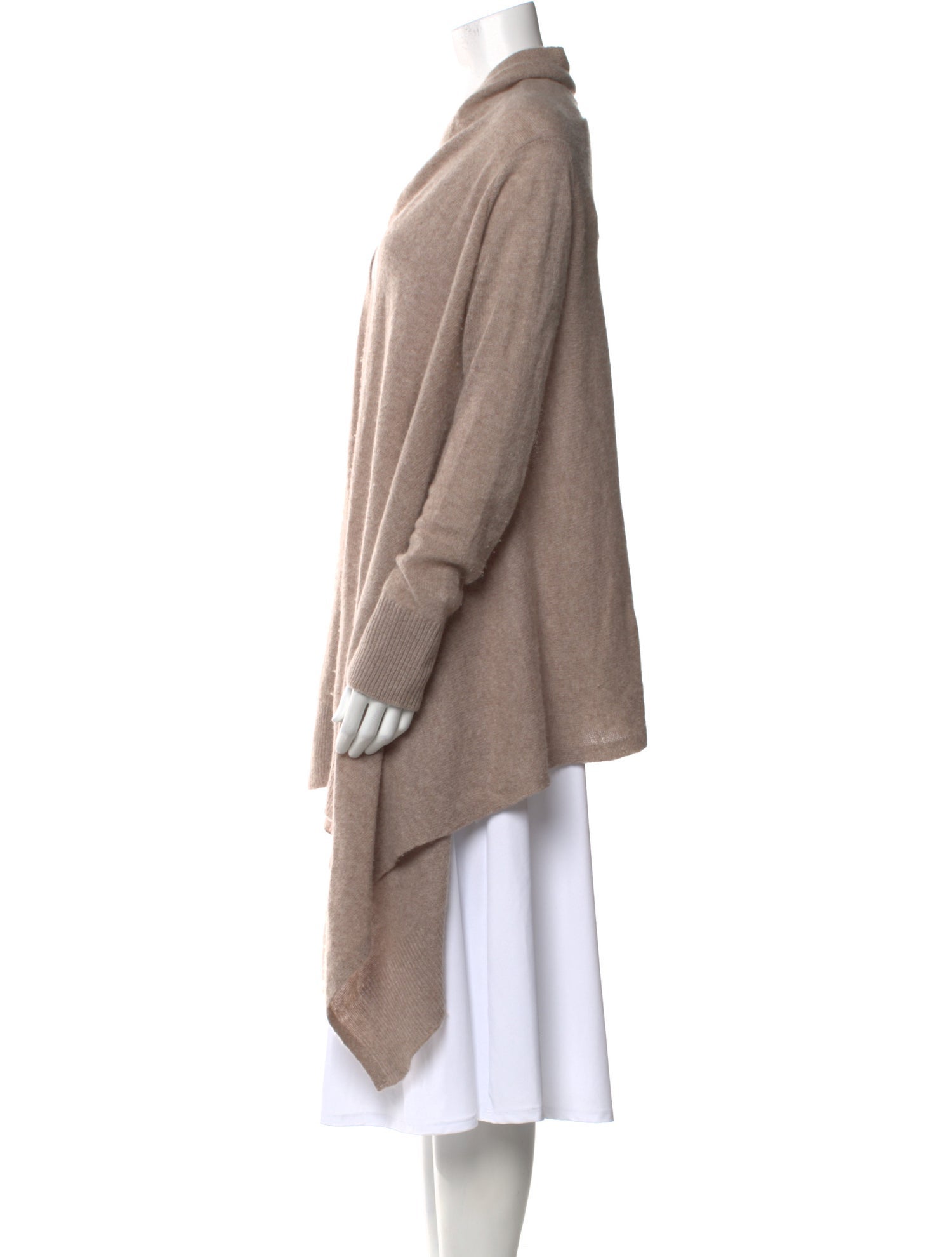White + Warren Cashmere Open Front Sweater
