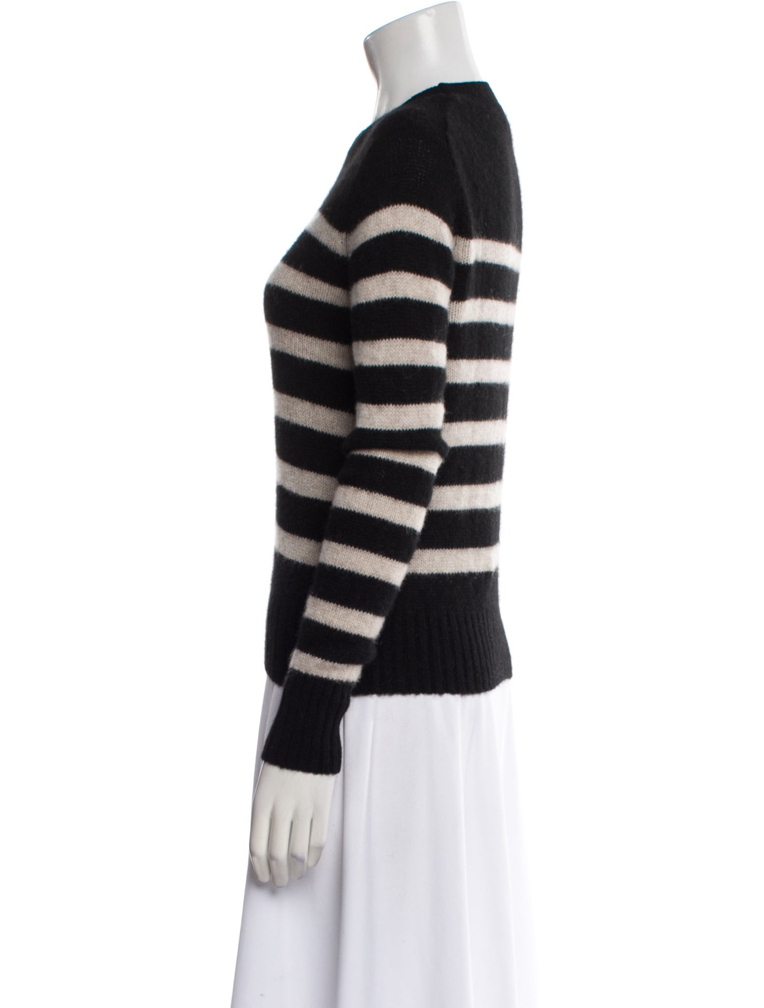 White + Warren Cashmere Striped Sweater