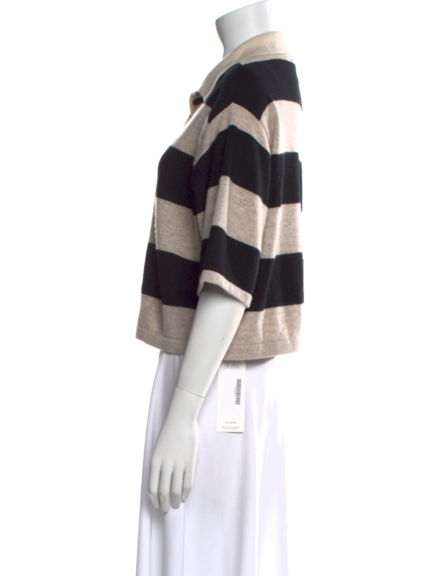 White + Warren Cashmere Striped Sweater
