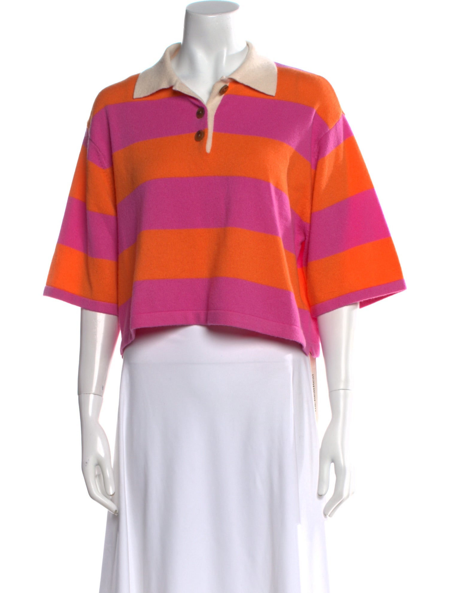 White + Warren Cashmere Striped Sweater