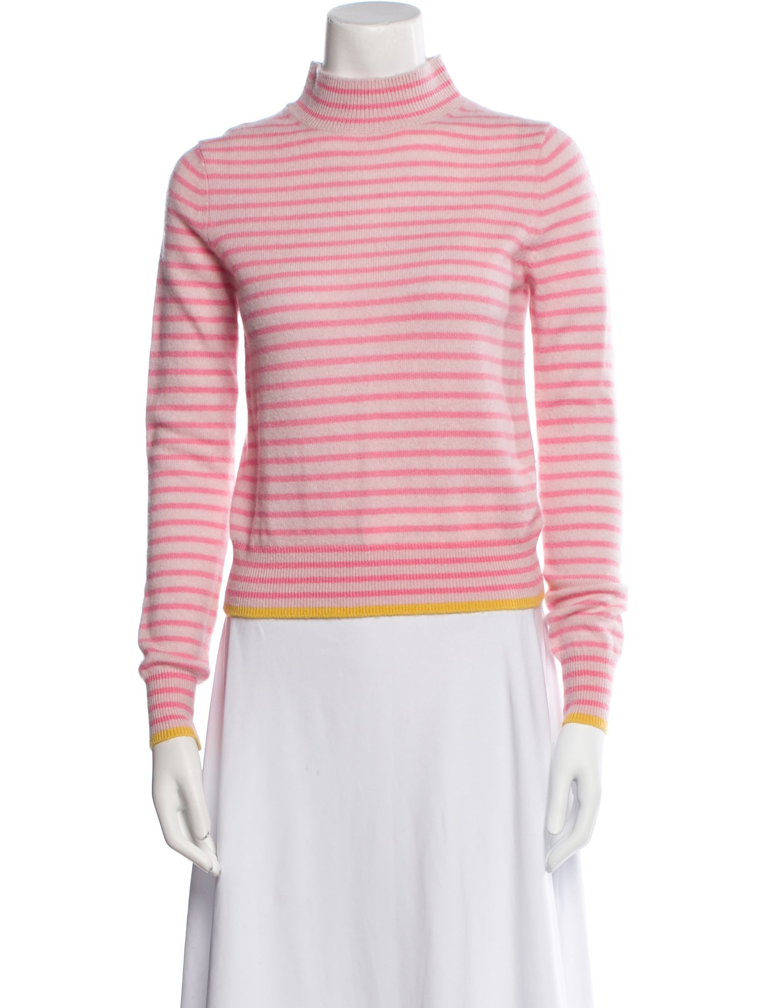 White + Warren Cashmere Striped Sweater