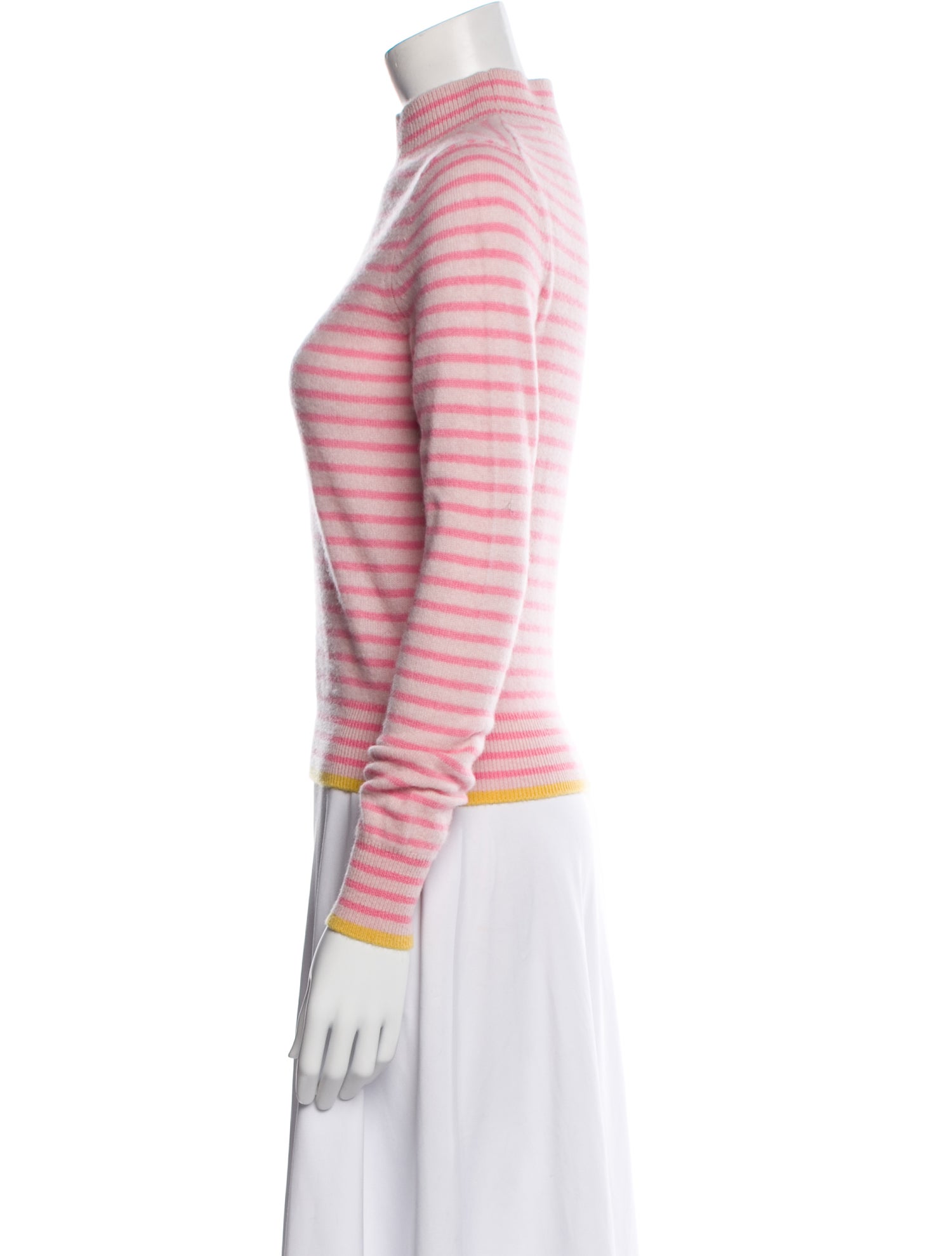 White + Warren Cashmere Striped Sweater
